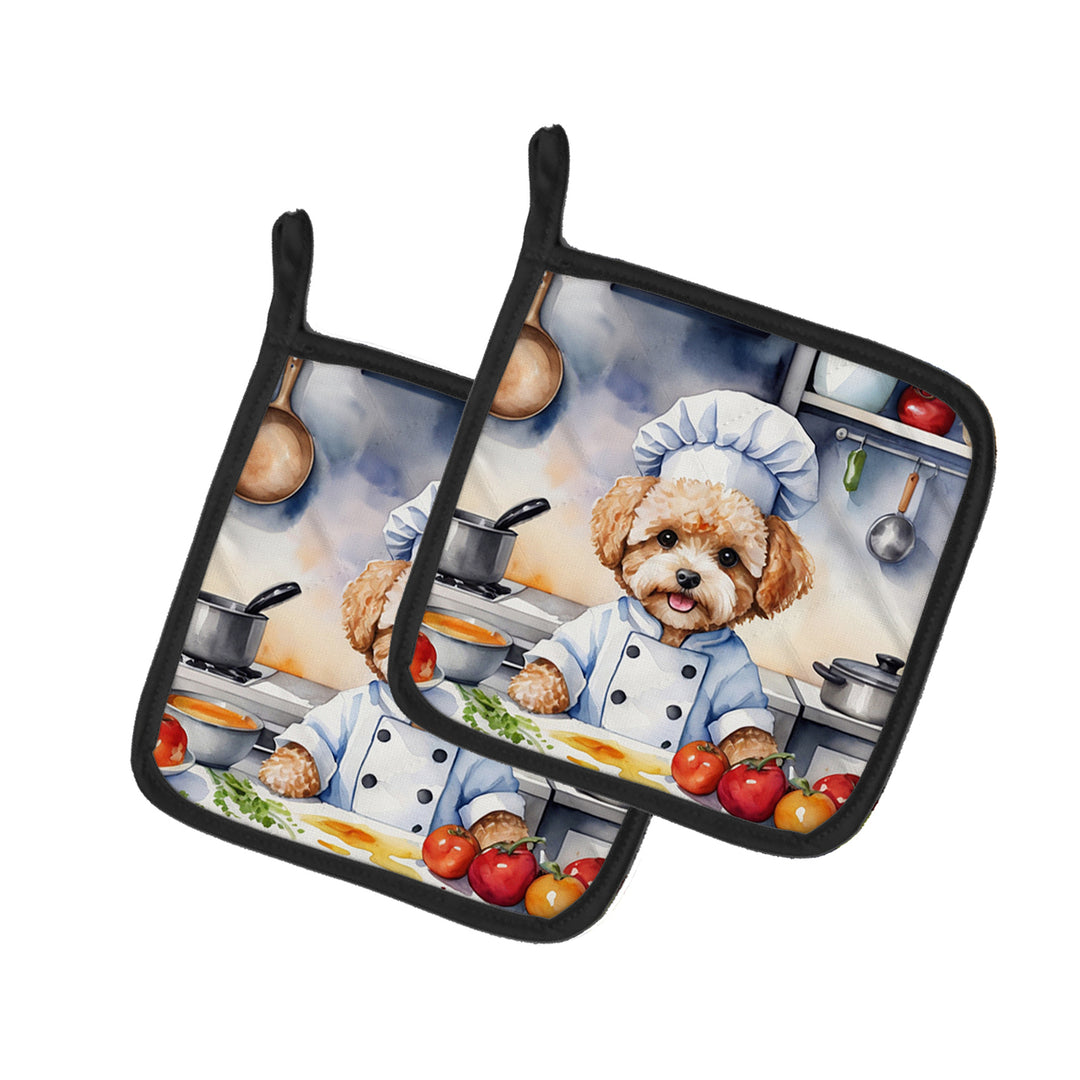 Yorkie Yorkshire Terrier The Chef Pair of Pot Holders Image 7