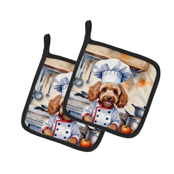 Yorkie Yorkshire Terrier The Chef Pair of Pot Holders Image 5