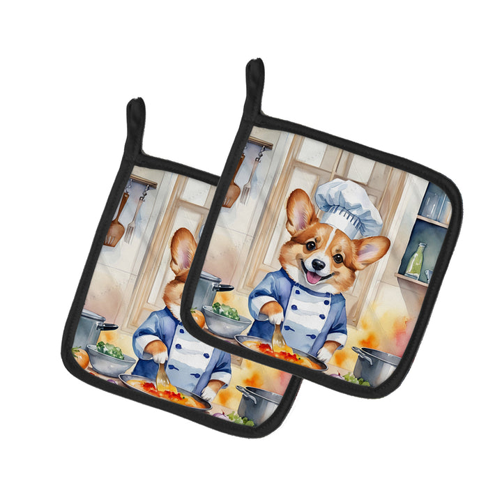 Yorkie Yorkshire Terrier The Chef Pair of Pot Holders Image 7