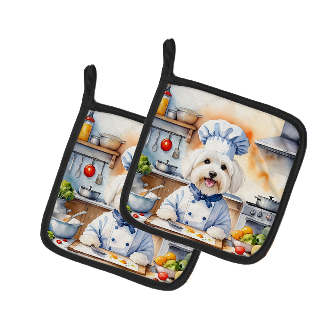 Yorkie Yorkshire Terrier The Chef Pair of Pot Holders Image 8