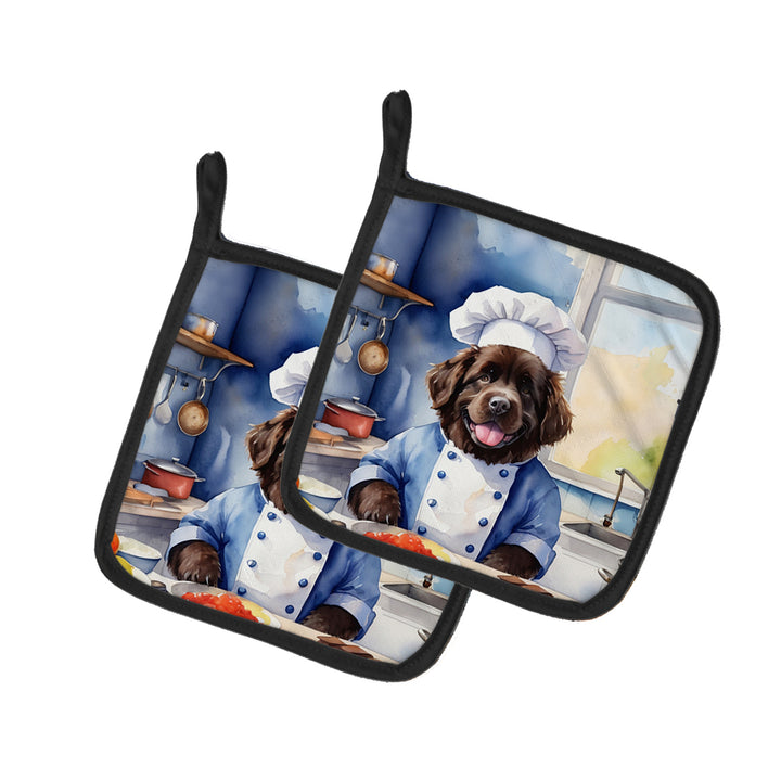 Yorkie Yorkshire Terrier The Chef Pair of Pot Holders Image 12