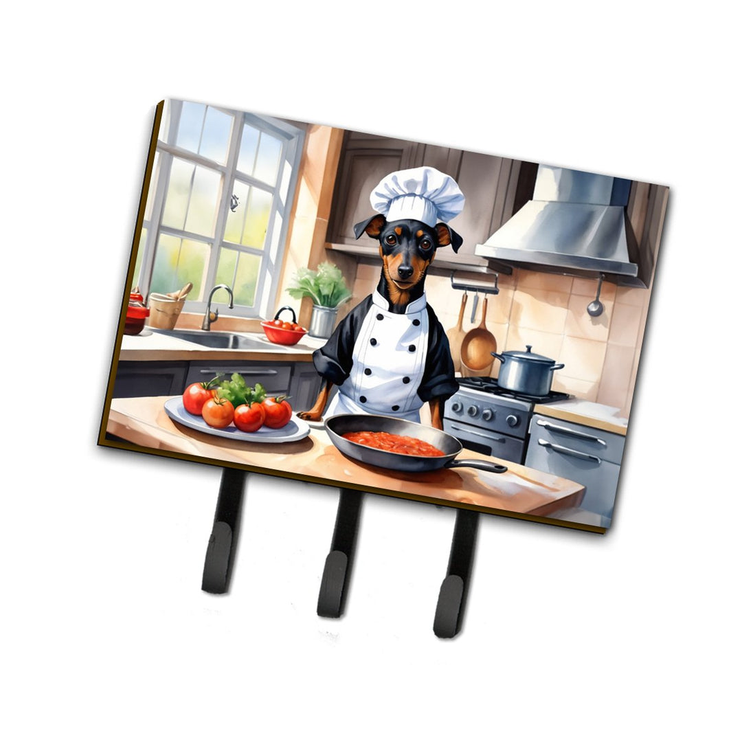 Yorkie Yorkshire Terrier The Chef Leash or Key Holder Image 1