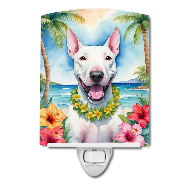 Yorkshire Terrier Luau Ceramic Night Light Image 1