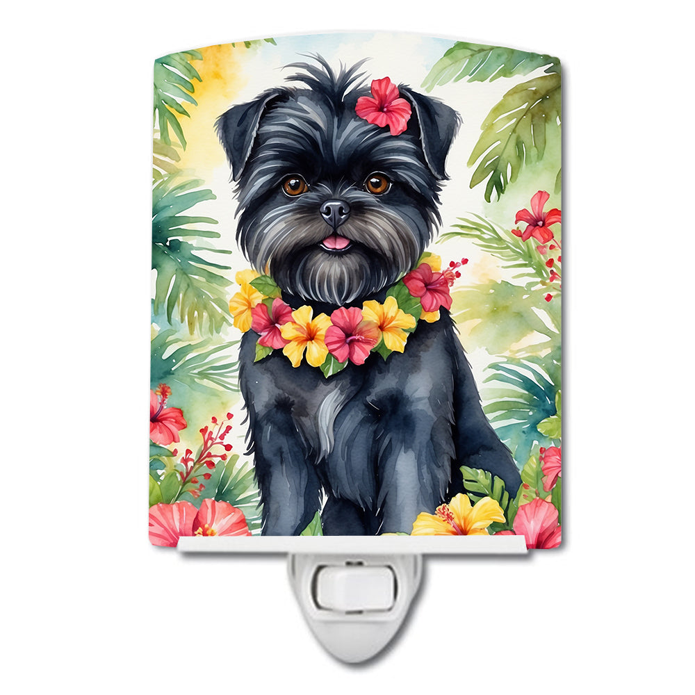 Yorkshire Terrier Luau Ceramic Night Light Image 1