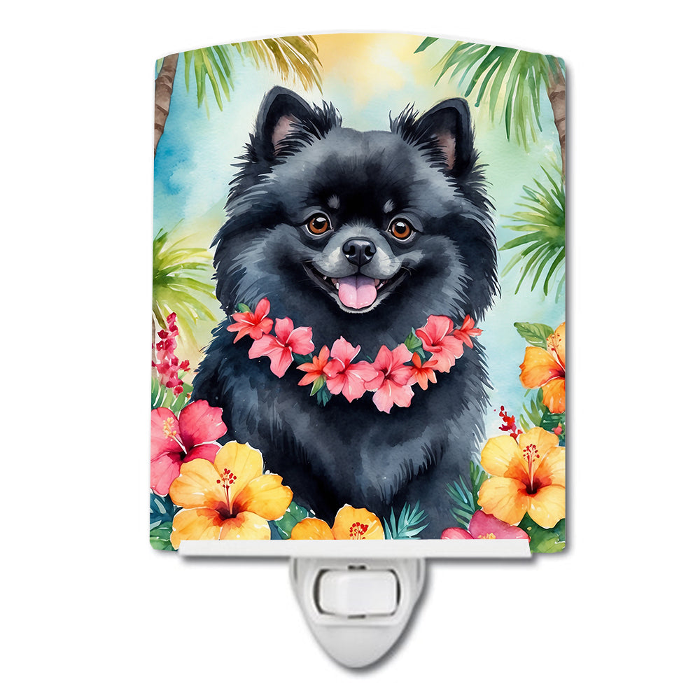 Yorkshire Terrier Luau Ceramic Night Light Image 2