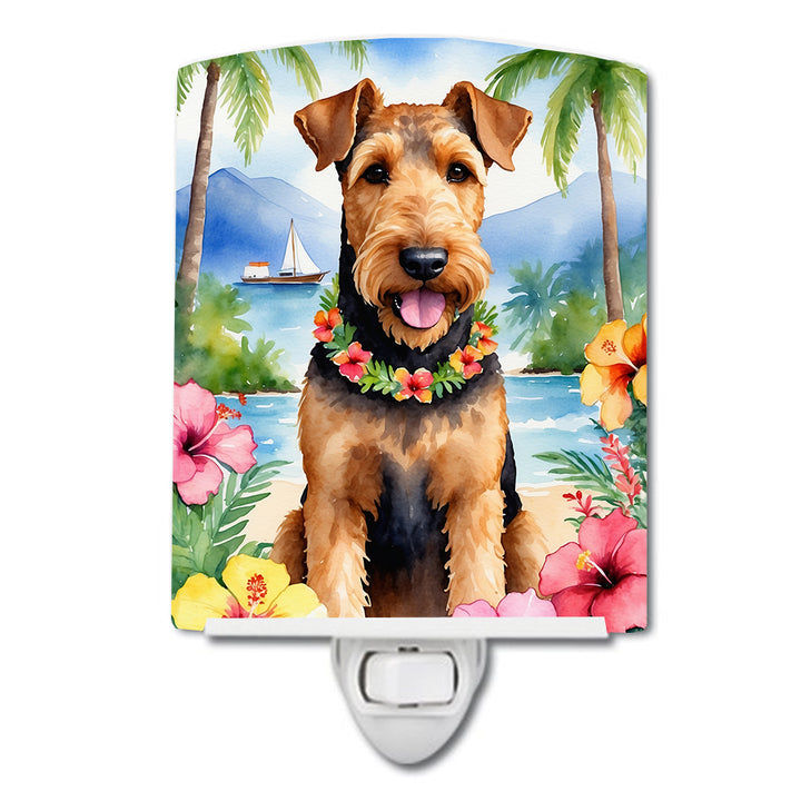 Yorkshire Terrier Luau Ceramic Night Light Image 4