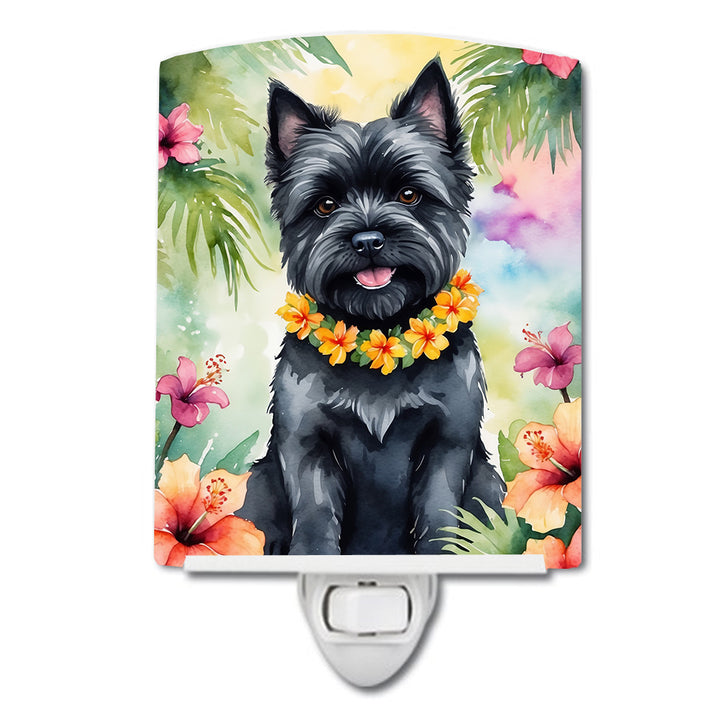 Yorkshire Terrier Luau Ceramic Night Light Image 5