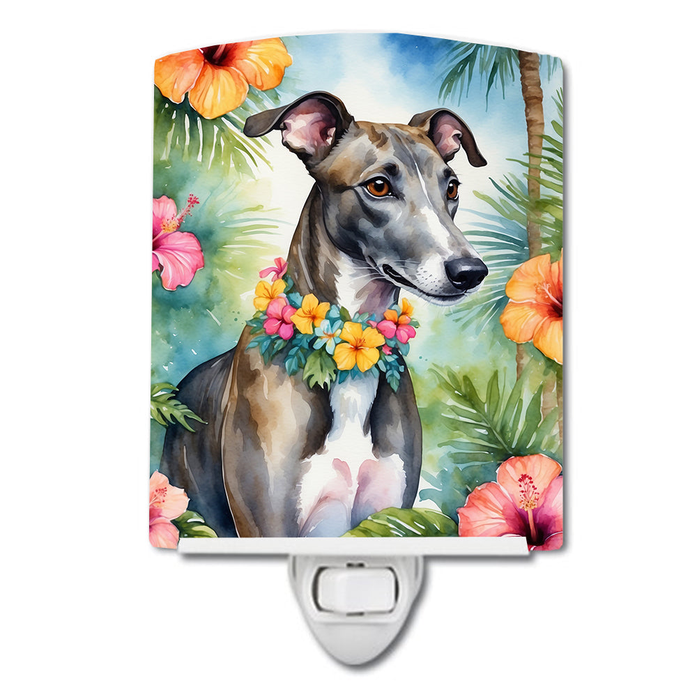 Yorkshire Terrier Luau Ceramic Night Light Image 7