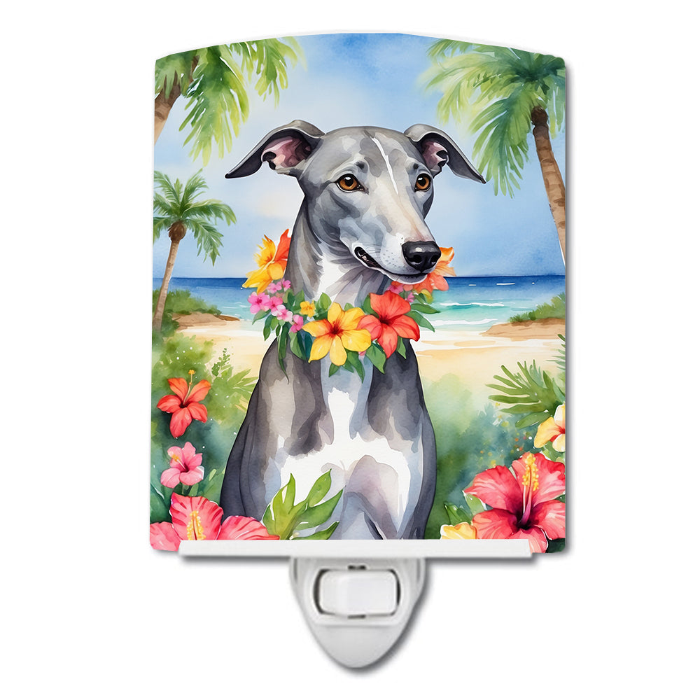 Yorkshire Terrier Luau Ceramic Night Light Image 8