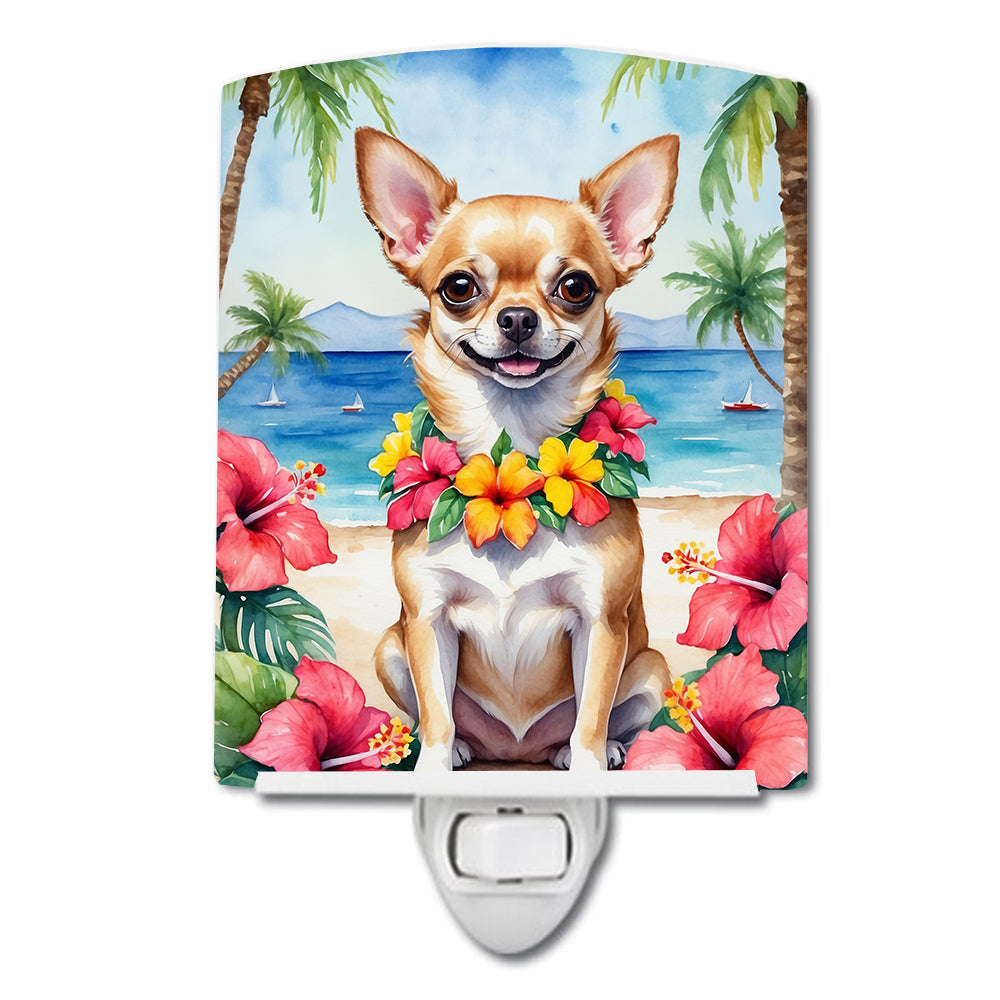 Yorkshire Terrier Luau Ceramic Night Light Image 11