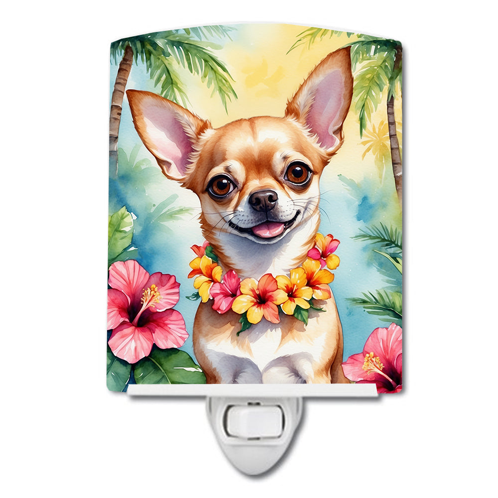 Yorkshire Terrier Luau Ceramic Night Light Image 12