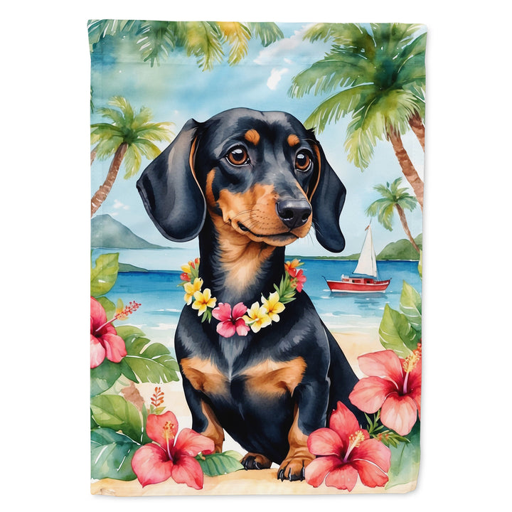 Yorkshire Terrier Luau House Flag Image 2