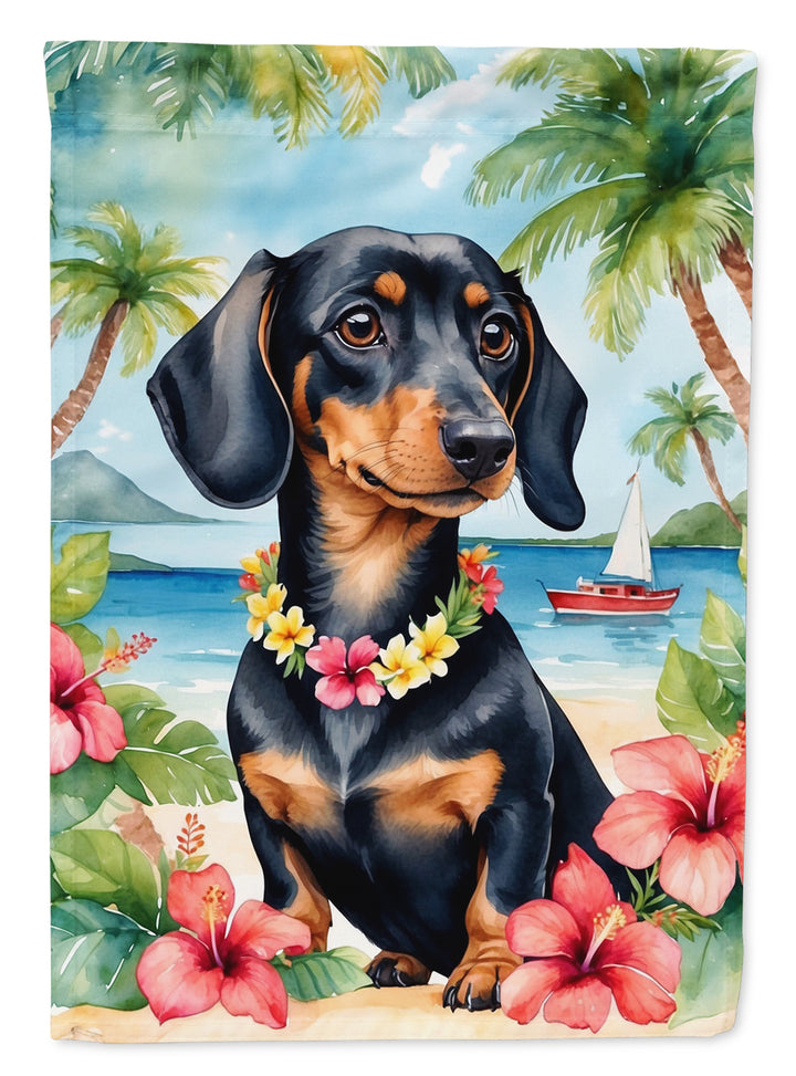 Yorkshire Terrier Luau House Flag Image 3