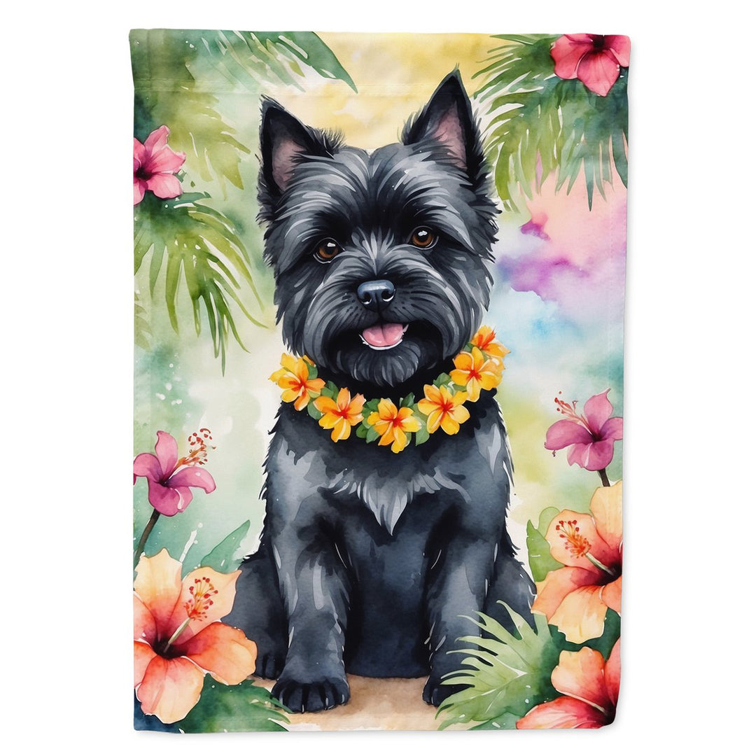 Yorkshire Terrier Luau House Flag Image 8