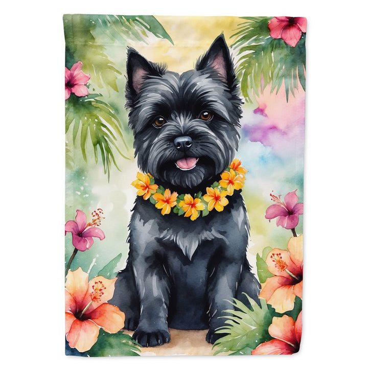 Yorkshire Terrier Luau House Flag Image 1