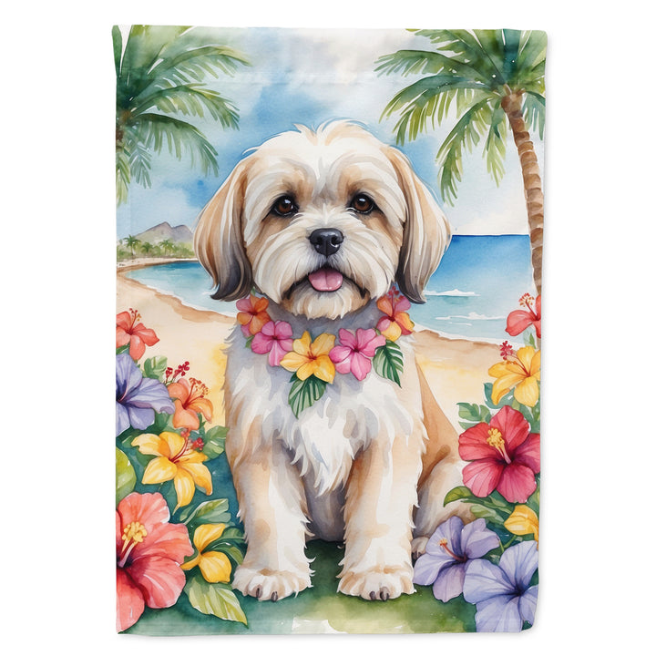 Yorkshire Terrier Luau House Flag Image 2