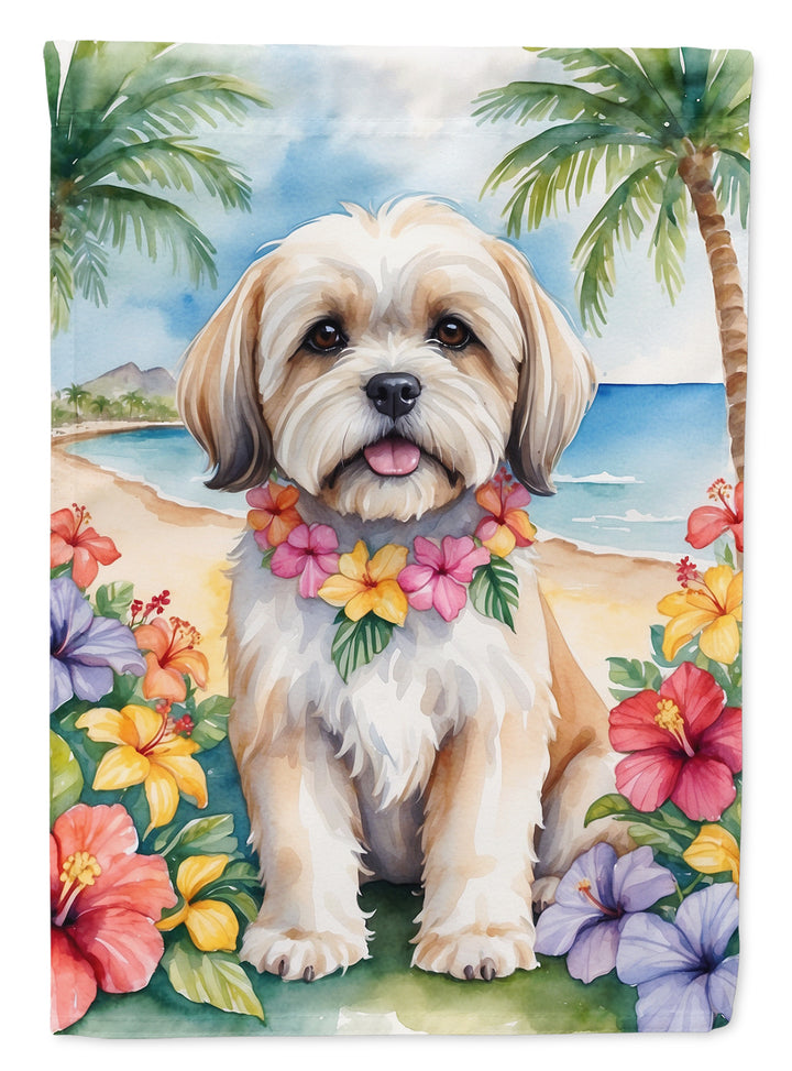 Yorkshire Terrier Luau House Flag Image 3