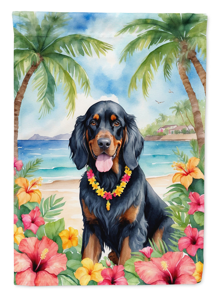 Yorkshire Terrier Luau House Flag Image 3