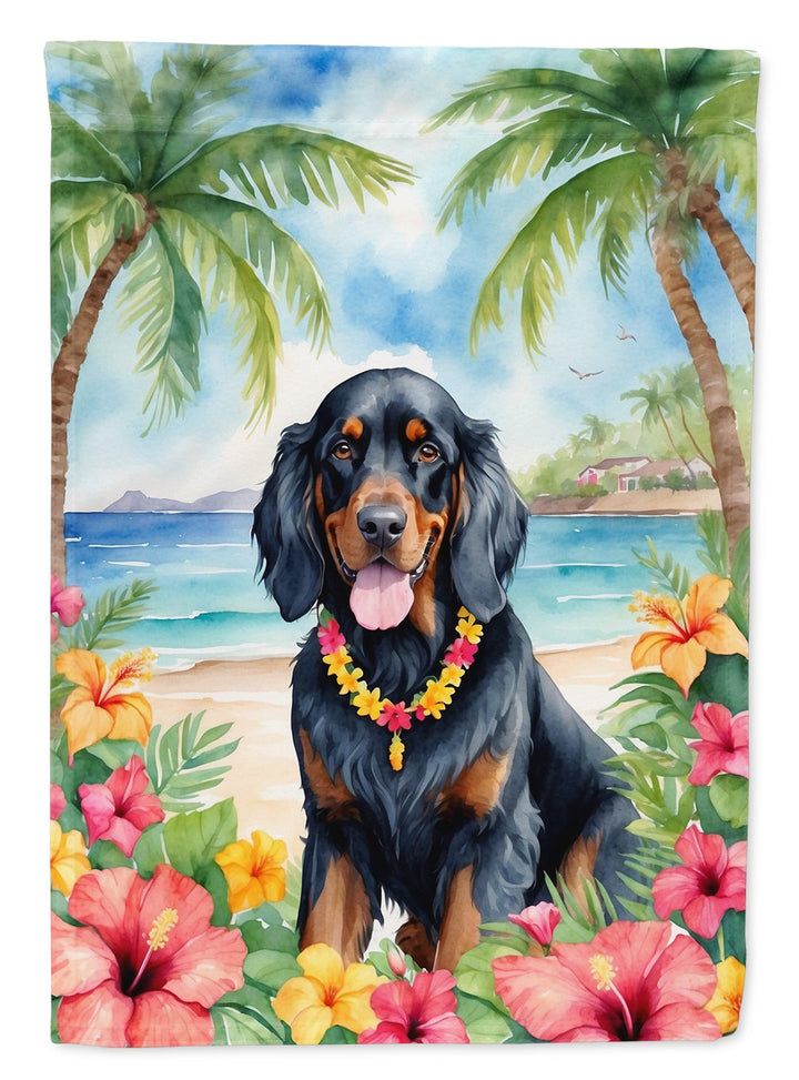 Yorkshire Terrier Luau House Flag Image 1