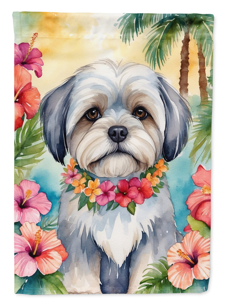 Yorkshire Terrier Luau House Flag Image 5