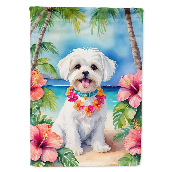 Yorkshire Terrier Luau House Flag Image 1