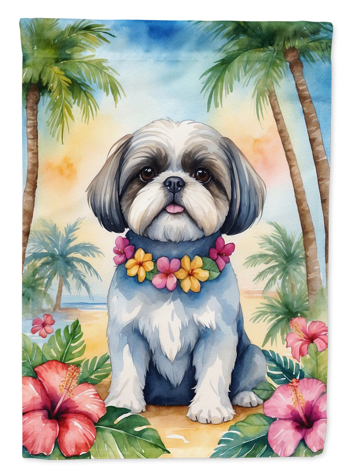 Yorkshire Terrier Luau House Flag Image 7