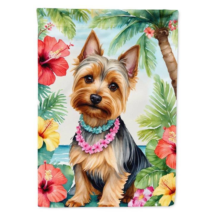 Yorkshire Terrier Luau House Flag Image 10