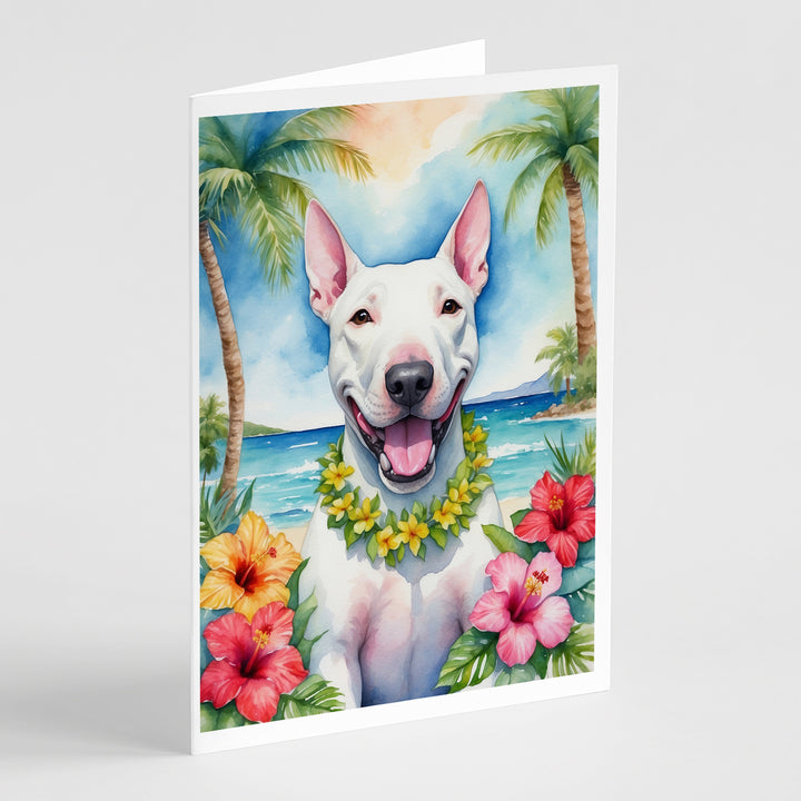 Yorkshire Terrier Luau Greeting Cards Pack of 8 Image 2