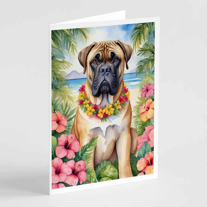 Yorkshire Terrier Luau Greeting Cards Pack of 8 Image 3