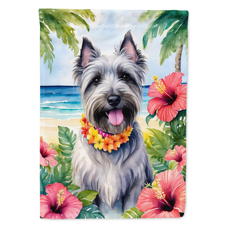 Yorkshire Terrier Luau House Flag Image 12