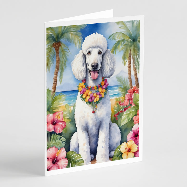 Yorkshire Terrier Luau Greeting Cards Pack of 8 Image 3