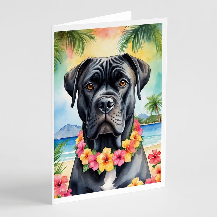 Yorkshire Terrier Luau Greeting Cards Pack of 8 Image 6