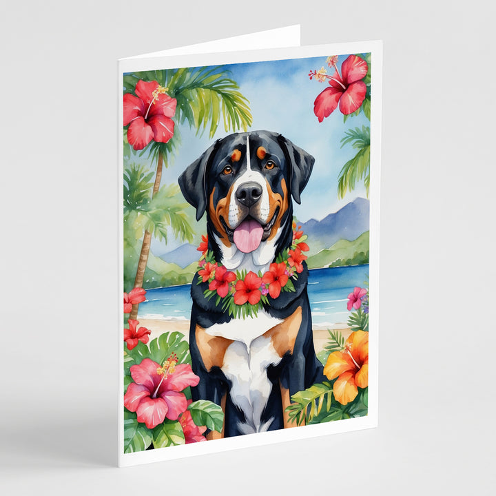 Yorkshire Terrier Luau Greeting Cards Pack of 8 Image 6