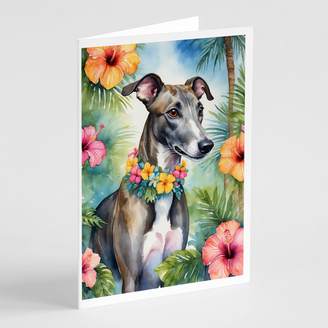 Yorkshire Terrier Luau Greeting Cards Pack of 8 Image 7