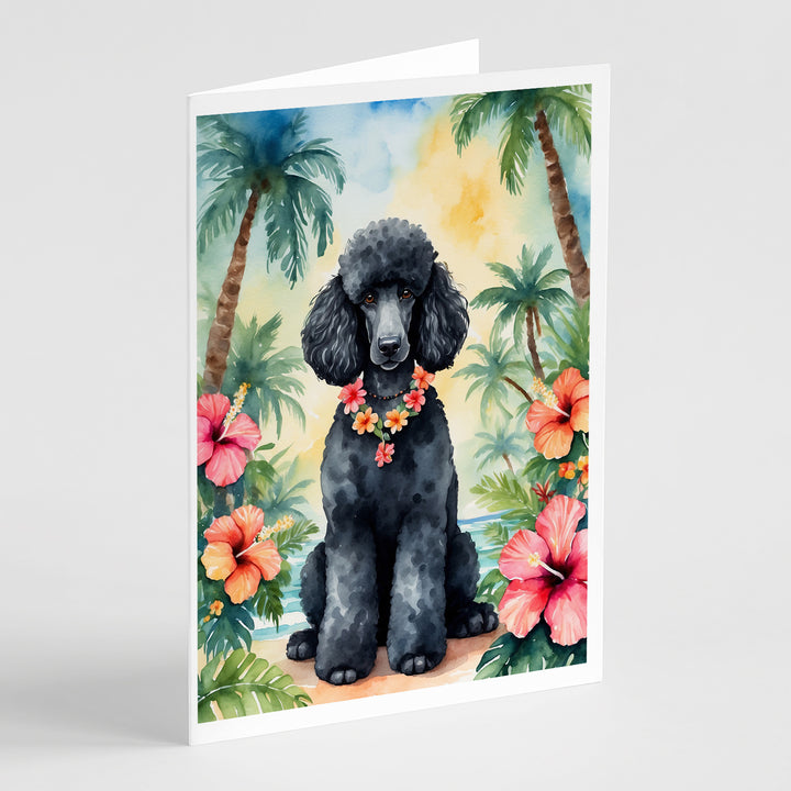 Yorkshire Terrier Luau Greeting Cards Pack of 8 Image 5