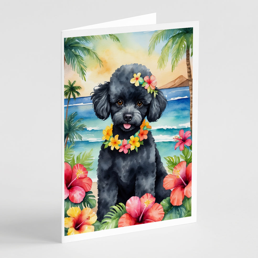 Yorkshire Terrier Luau Greeting Cards Pack of 8 Image 6