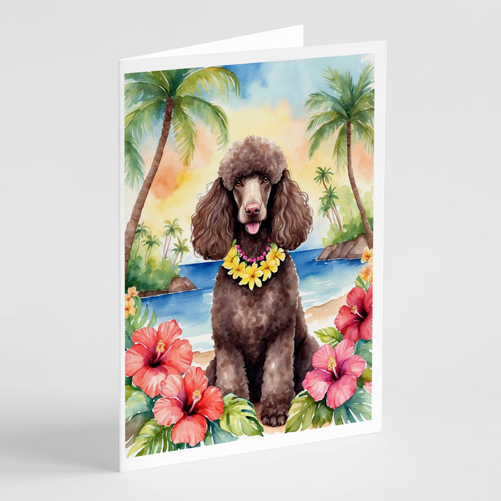 Yorkshire Terrier Luau Greeting Cards Pack of 8 Image 7