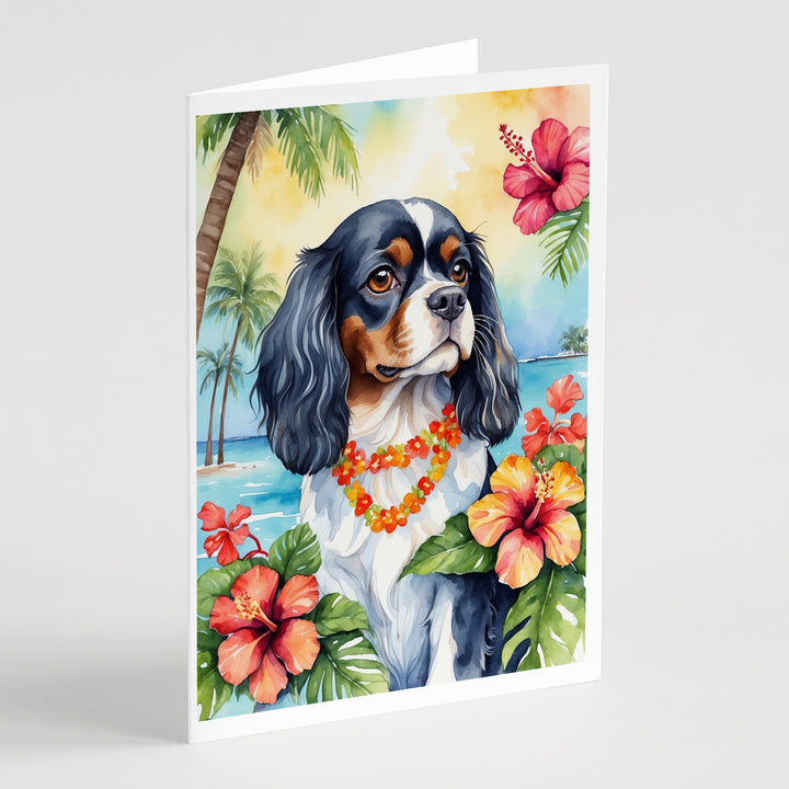 Yorkshire Terrier Luau Greeting Cards Pack of 8 Image 8