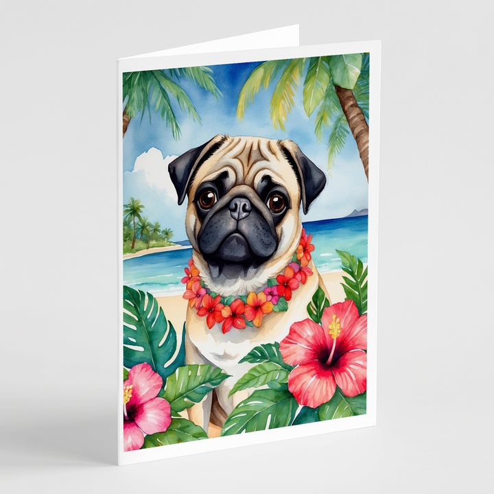 Yorkshire Terrier Luau Greeting Cards Pack of 8 Image 11