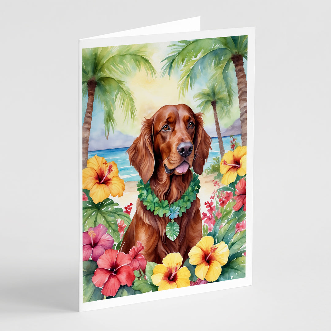 Yorkshire Terrier Luau Greeting Cards Pack of 8 Image 10