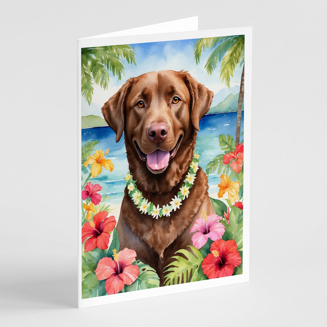 Yorkshire Terrier Luau Greeting Cards Pack of 8 Image 10