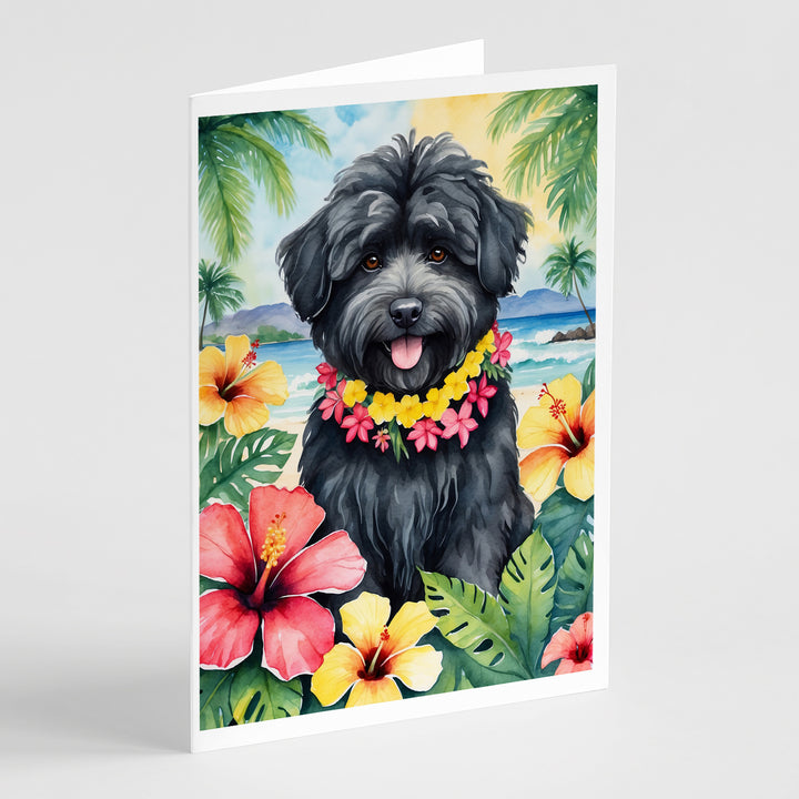 Yorkshire Terrier Luau Greeting Cards Pack of 8 Image 12