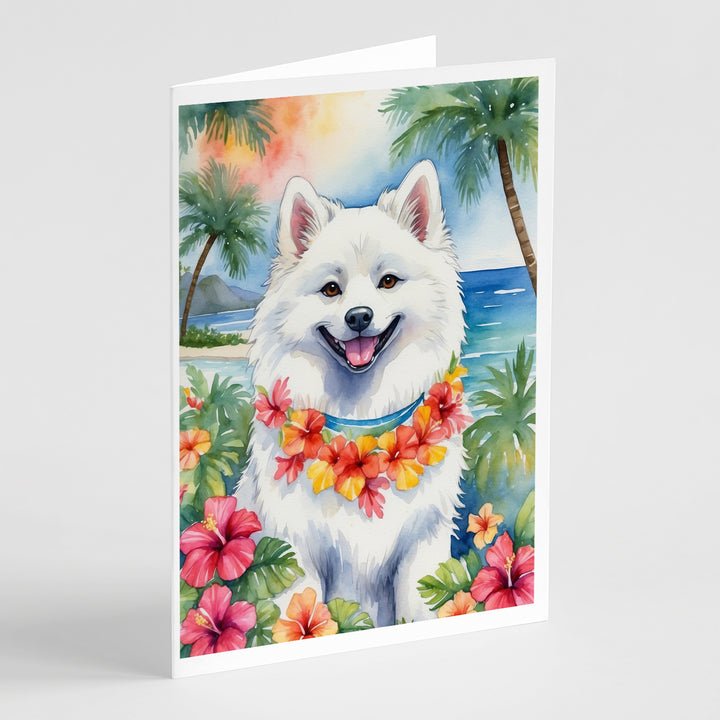 Yorkshire Terrier Luau Greeting Cards Pack of 8 Image 9