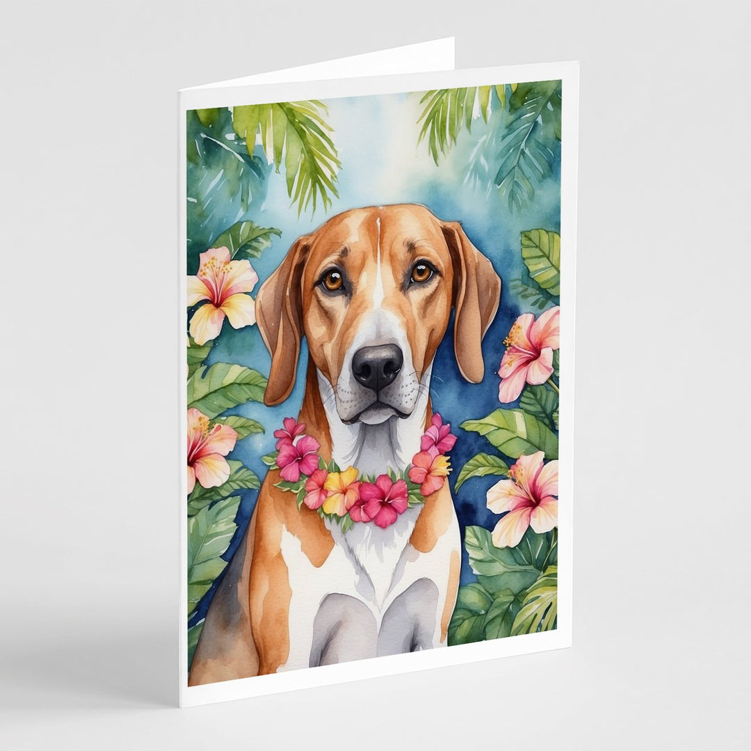 Yorkshire Terrier Luau Greeting Cards Pack of 8 Image 1