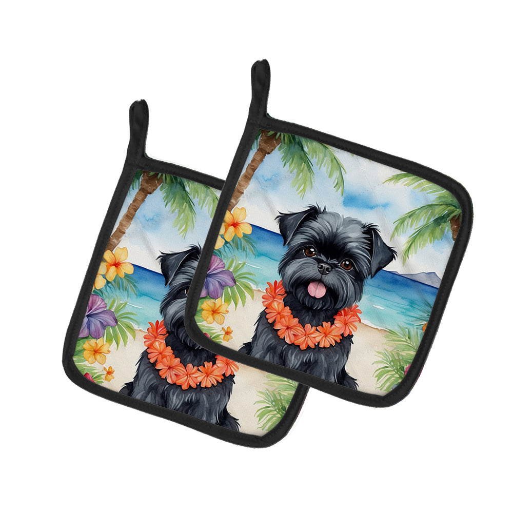 Yorkshire Terrier Luau Pair of Pot Holders Image 2