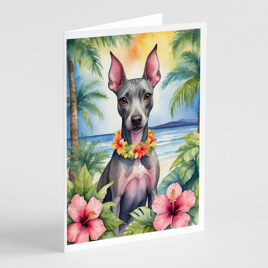 Yorkshire Terrier Luau Greeting Cards Pack of 8 Image 11