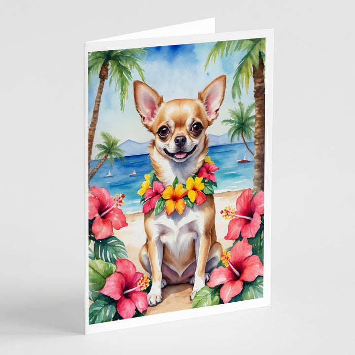 Yorkshire Terrier Luau Greeting Cards Pack of 8 Image 11