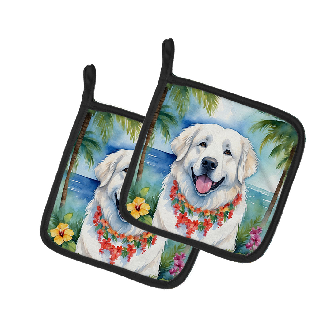 Yorkshire Terrier Luau Pair of Pot Holders Image 5