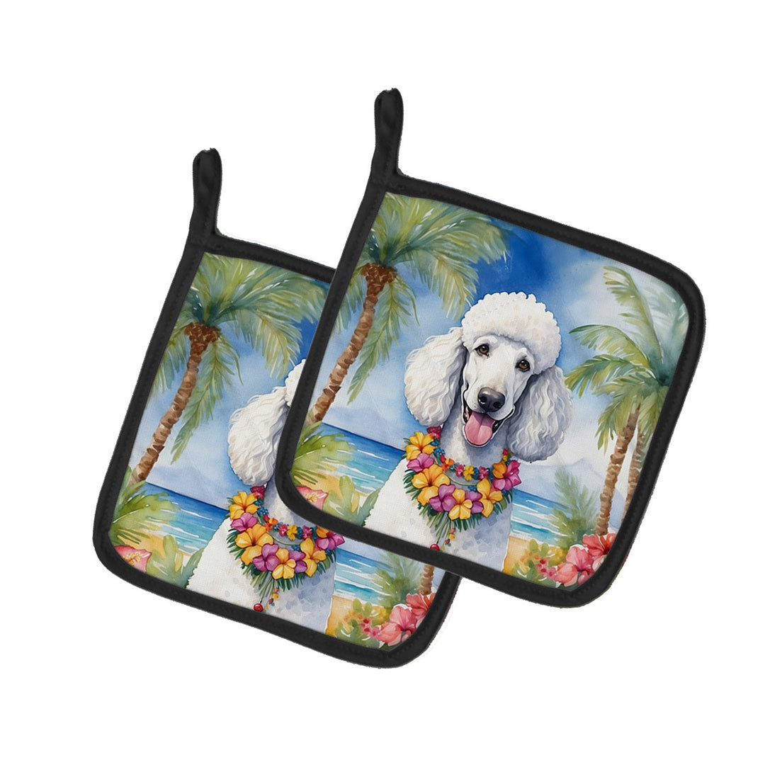 Yorkshire Terrier Luau Pair of Pot Holders Image 1