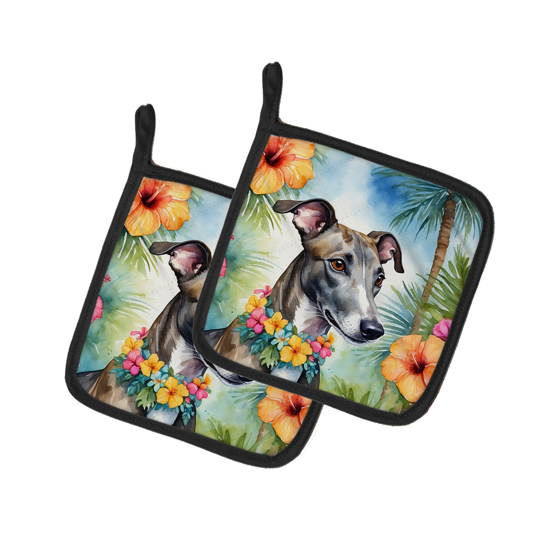 Yorkshire Terrier Luau Pair of Pot Holders Image 7